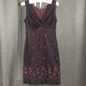 Embroidered floral Midi Dress